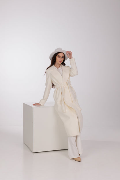 Astoria Classic Wraparound Wool Blend Overcoat