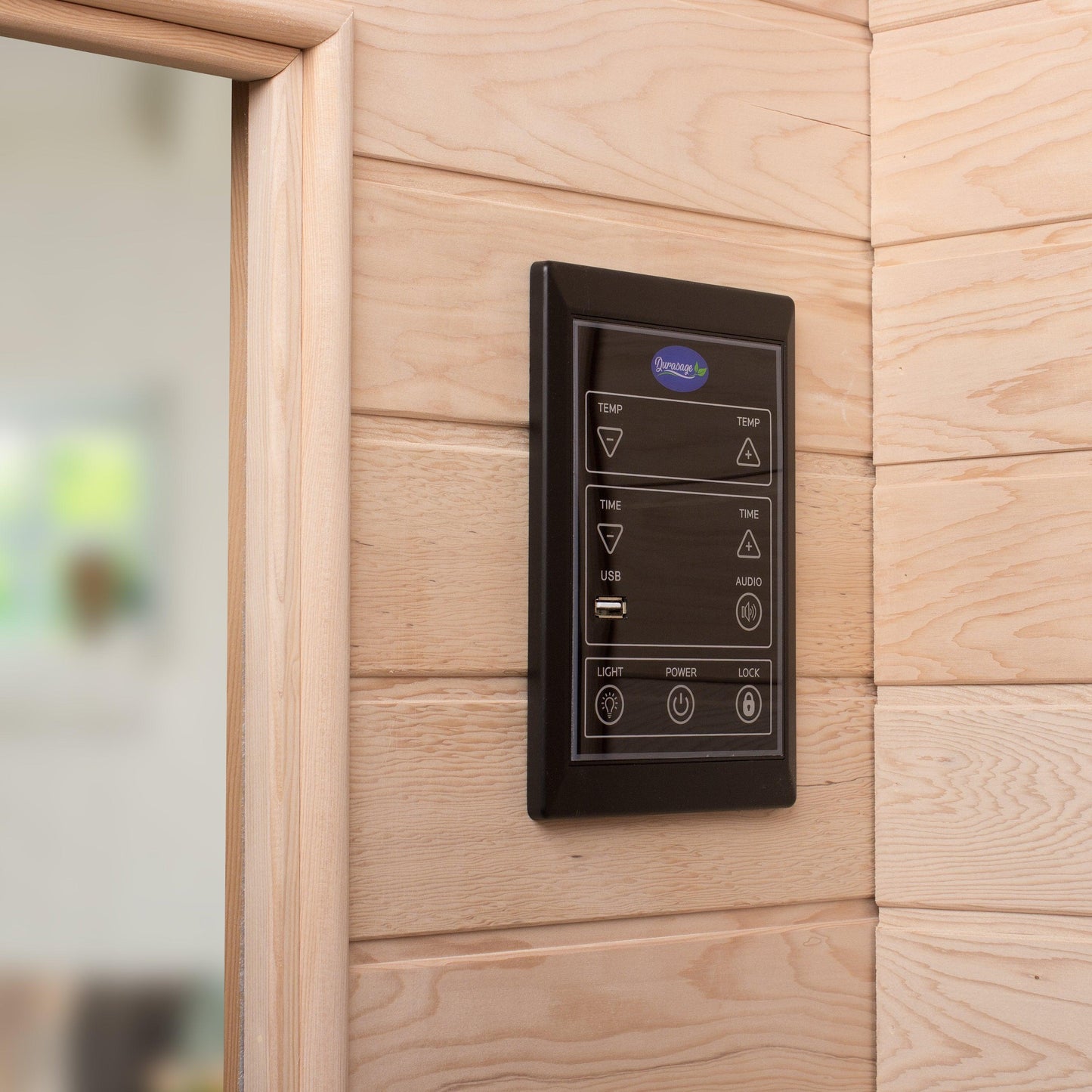 Sauna de Infravermelhos de Carbono para 2 Pessoas - Sauna de Madeira de Tsuga Canadense - 1700 Watts - Áudio Premium