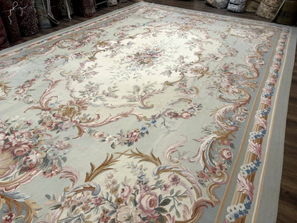 Palace Size Aubusson Rug 11x16, Large Aubusson Carpet