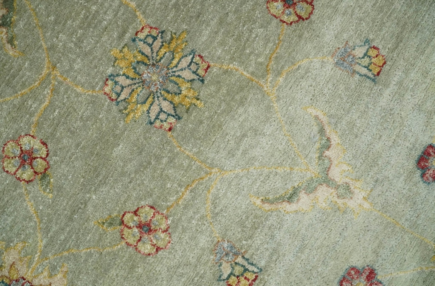 8x10 Fine Hand Knotted Silver and Black Muted Antique Traditional Vintage Persian Wool Rug | AGR45