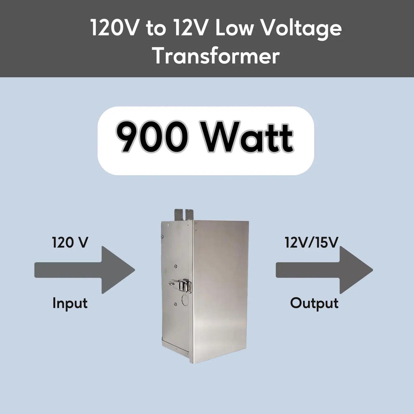 900W lågspänningsbelysningstransformator | 12V - 15V