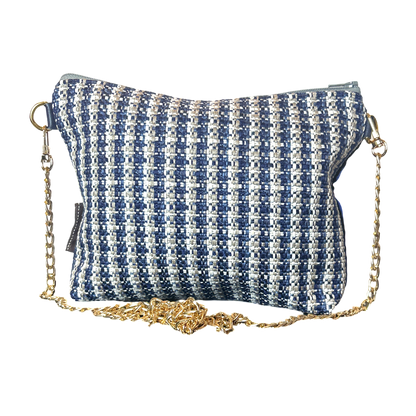 Couvertures et Tenues du Jour Blue Vintage Scarf Crossbody Bag
