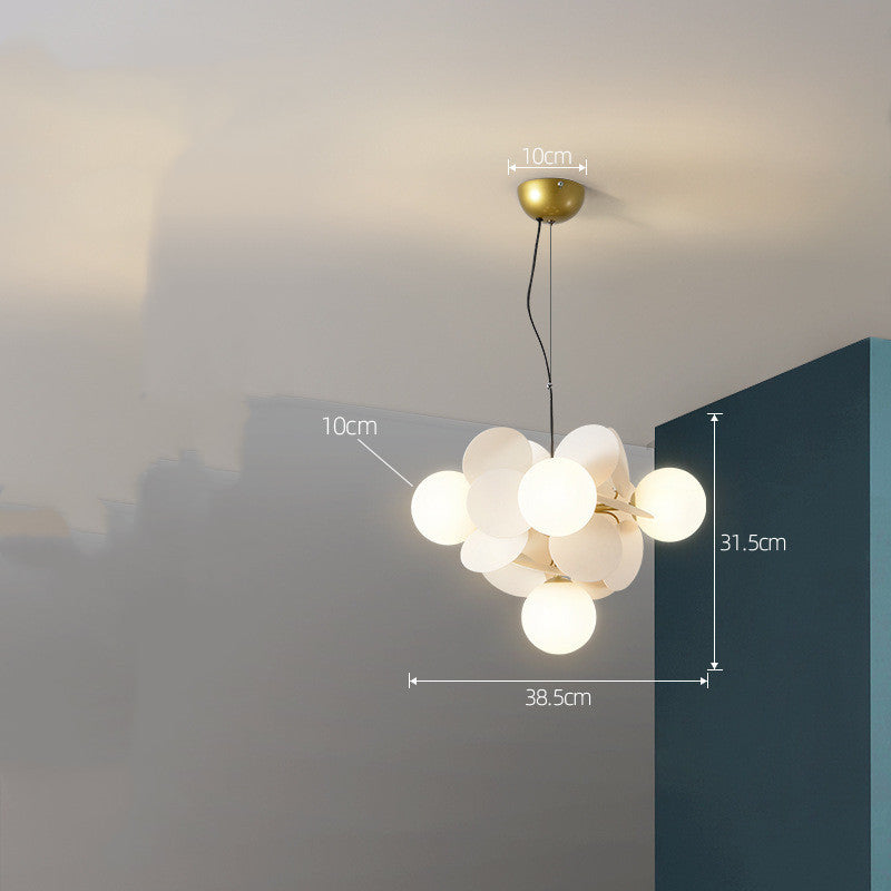 Nordický lustr moderní minimalistické osvětlení obývacího pokoje a ložnice