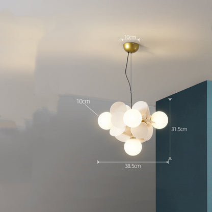 Nordický lustr moderní minimalistické osvětlení obývacího pokoje a ložnice