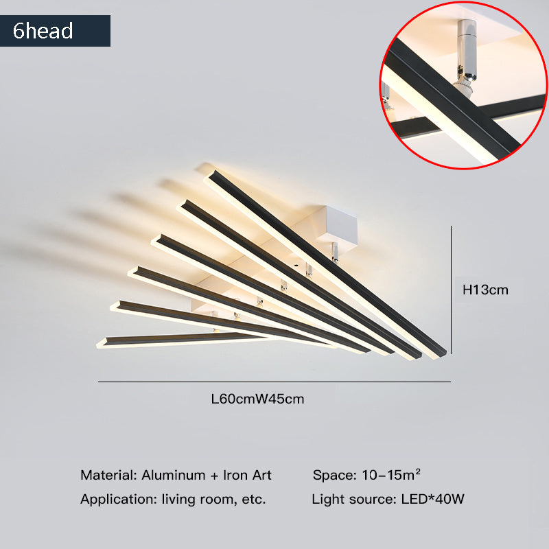 Obývací pokoj světlo moderní minimalistická atmosféra LED