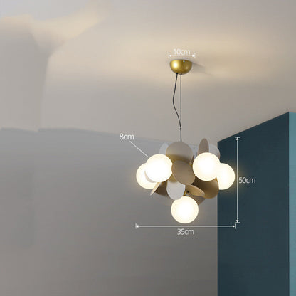 Nordický lustr moderní minimalistické osvětlení obývacího pokoje a ložnice