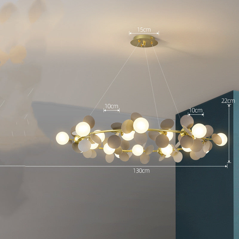 Nordický lustr moderní minimalistické osvětlení obývacího pokoje a ložnice