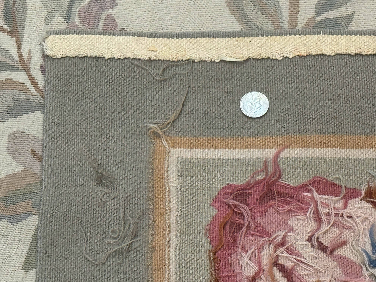 Palace Size Aubusson Rug 11x16, Large Aubusson Carpet