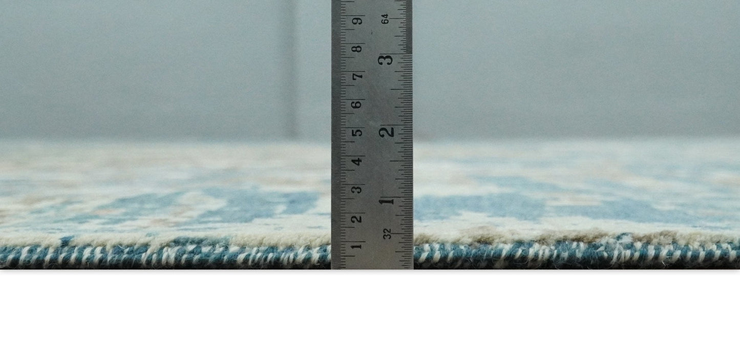 9x12 Fine Hand Knotted Brown Multicolor Modern Abstract Wool Area Rug | AGR34