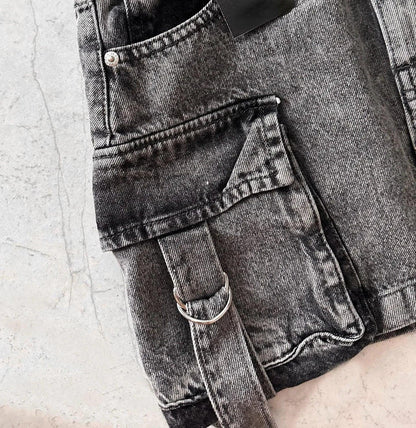 A-Line Denim Mini Skirt | Multi-Pocket Design for Stylish Utility 5