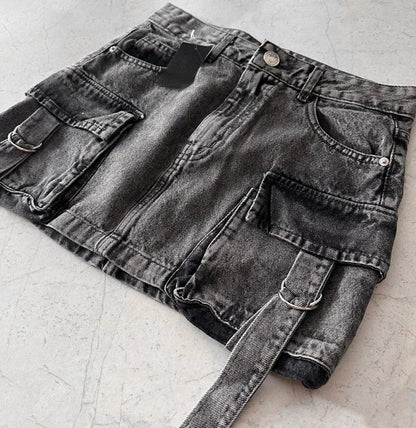 A-Line Denim Mini Skirt | Multi-Pocket Design for Stylish Utility 6