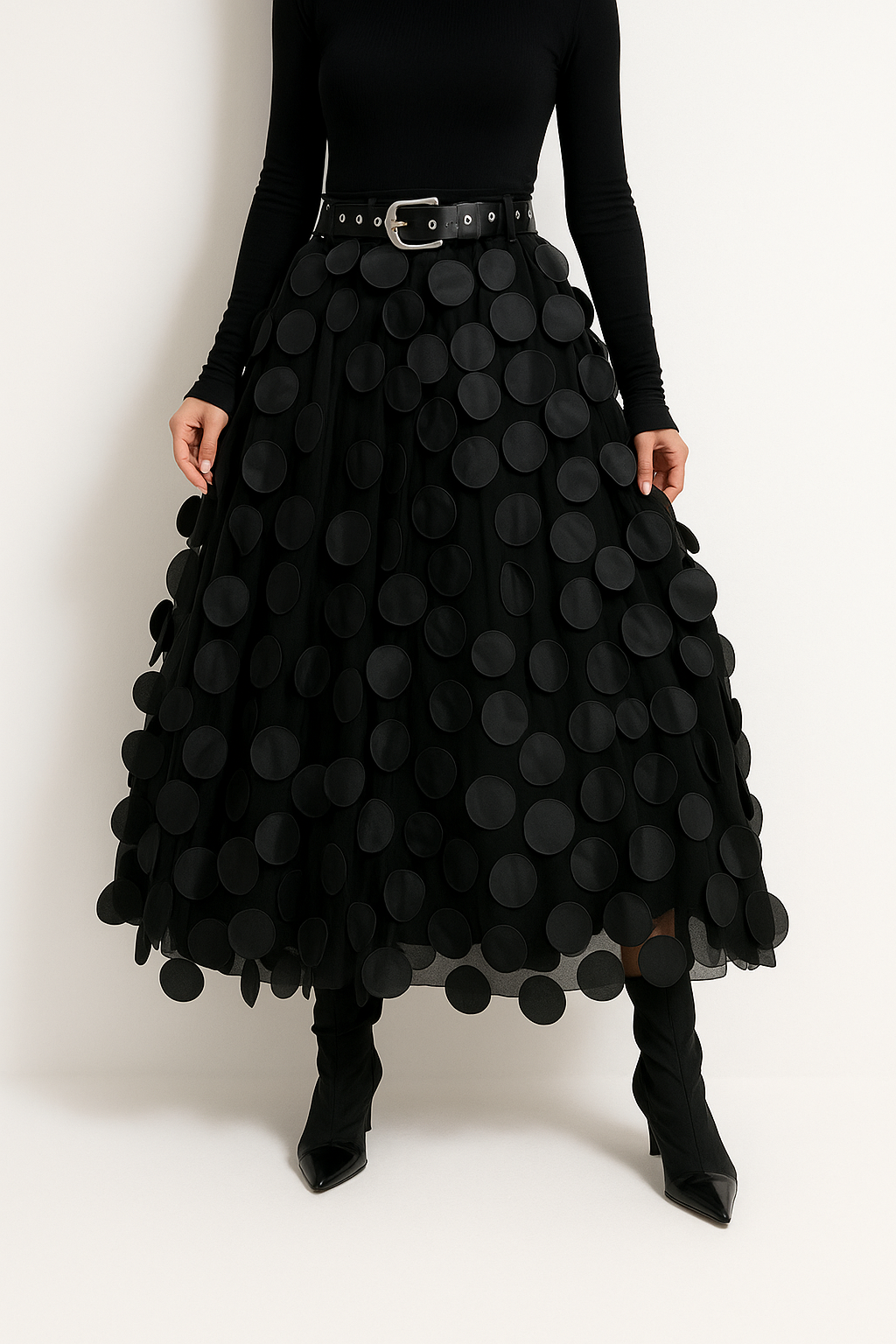 A-Line Midi Skirt for Women – Soft Lightweight Fabric, Flattering Fit, Versatile Style for Casual and Formal Wear 0