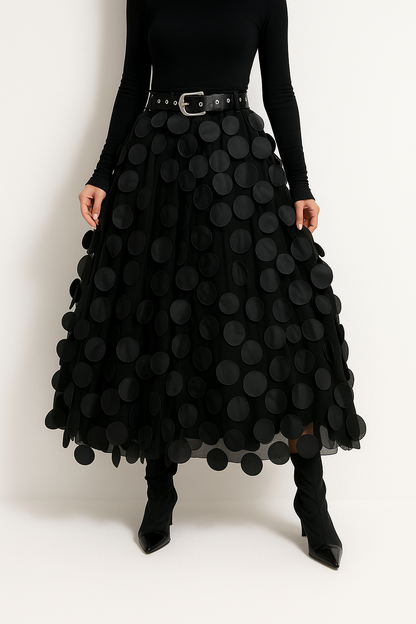 A-Line Midi Skirt for Women – Soft Lightweight Fabric, Flattering Fit, Versatile Style for Casual and Formal Wear 0