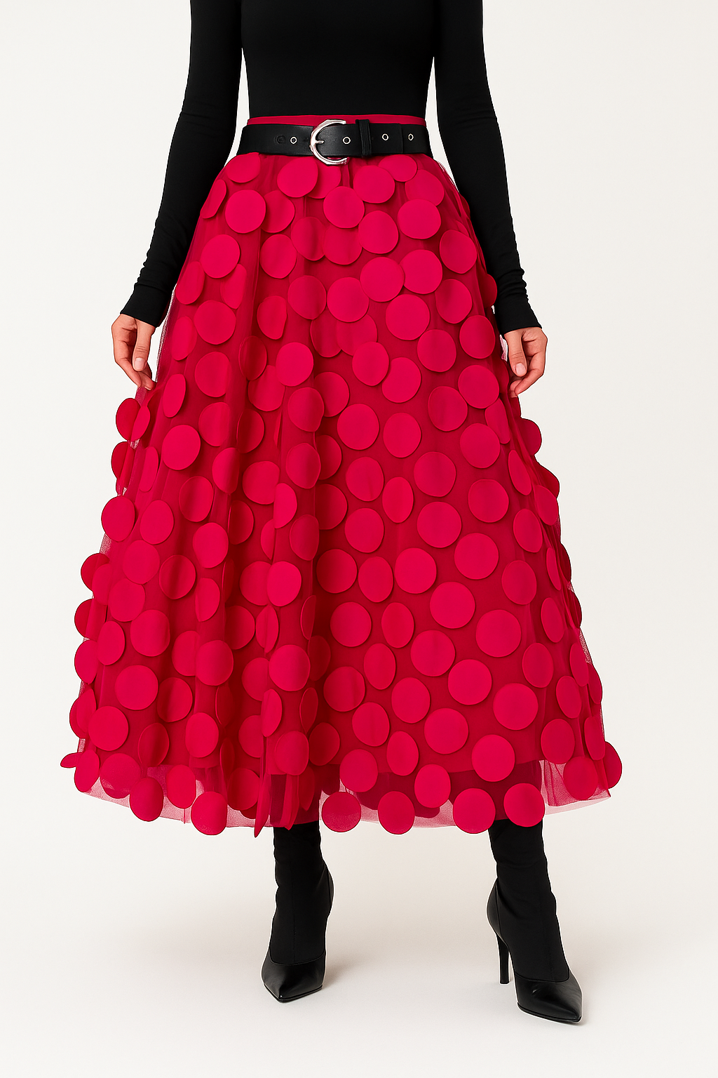 A-Line Midi Skirt for Women – Soft Lightweight Fabric, Flattering Fit, Versatile Style for Casual and Formal Wear 10