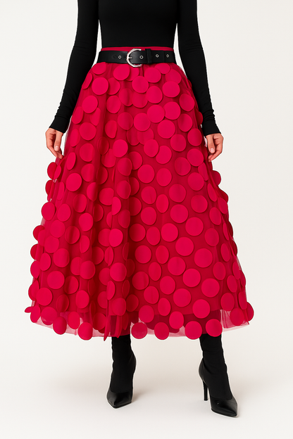 A-Line Midi Skirt for Women – Soft Lightweight Fabric, Flattering Fit, Versatile Style for Casual and Formal Wear 10