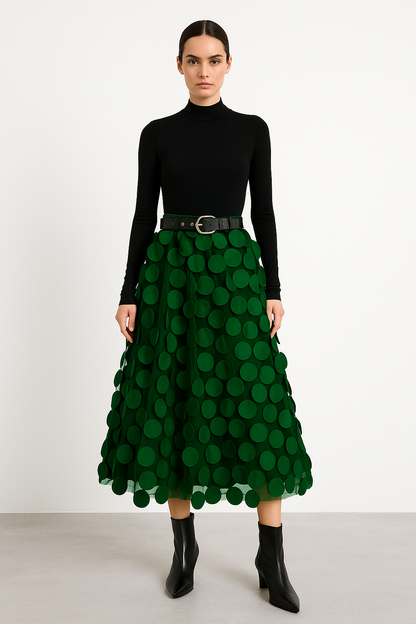 A-Line Midi Skirt for Women – Soft Lightweight Fabric, Flattering Fit, Versatile Style for Casual and Formal Wear 6