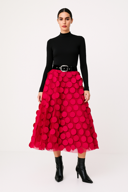 A-Line Midi Skirt for Women – Soft Lightweight Fabric, Flattering Fit, Versatile Style for Casual and Formal Wear 8
