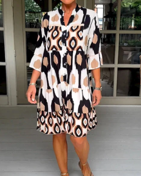 A-Line Women's Dress | Lightweight Breathable Fabric Design 0