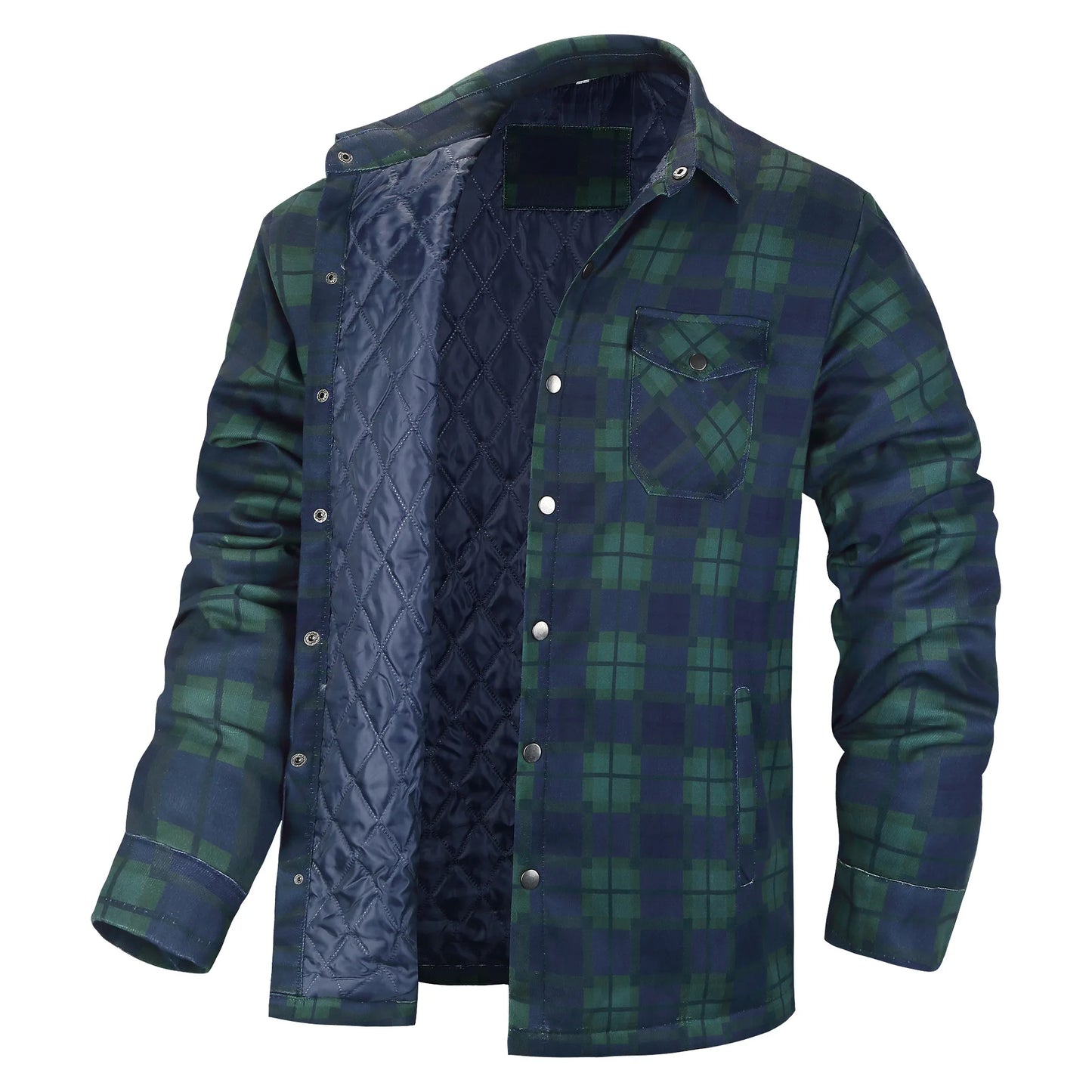 Insulated Plaid Shirt Jacket | DEAN