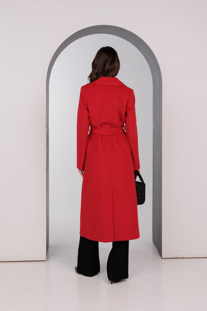 Astoria Classic Wraparound Wool Blend Overcoat