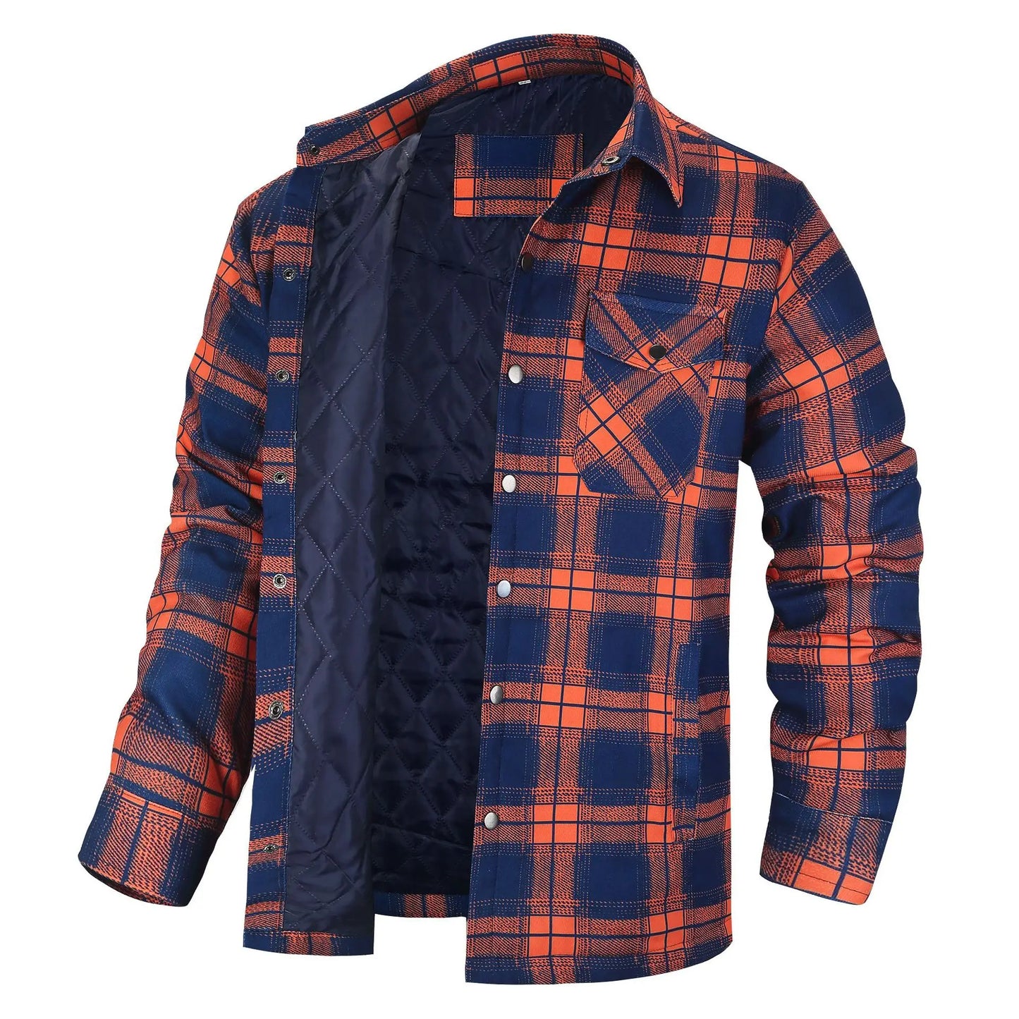 Insulated Plaid Shirt Jacket | DEAN