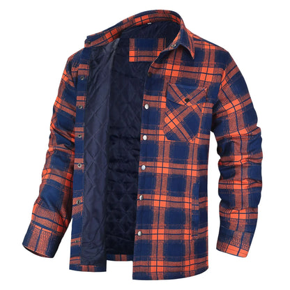 Insulated Plaid Shirt Jacket | DEAN