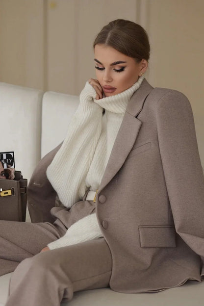 Akron Wollmischung Blazer