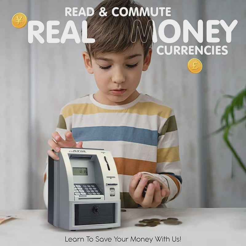 ATM Piggy Bank | Interactive Digital Money Box with Password and Coin Slot 1