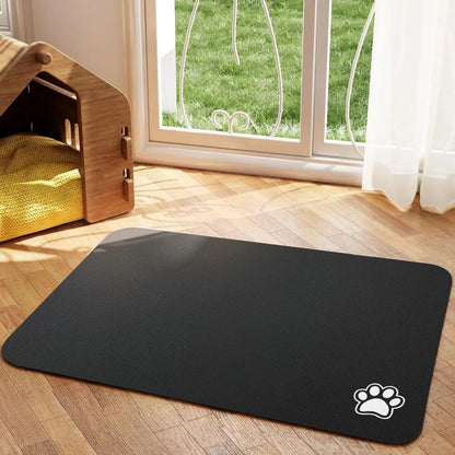 Absorbent Pet Placemat | Quick-Dry Floor Protection for Easy Cleaning 1