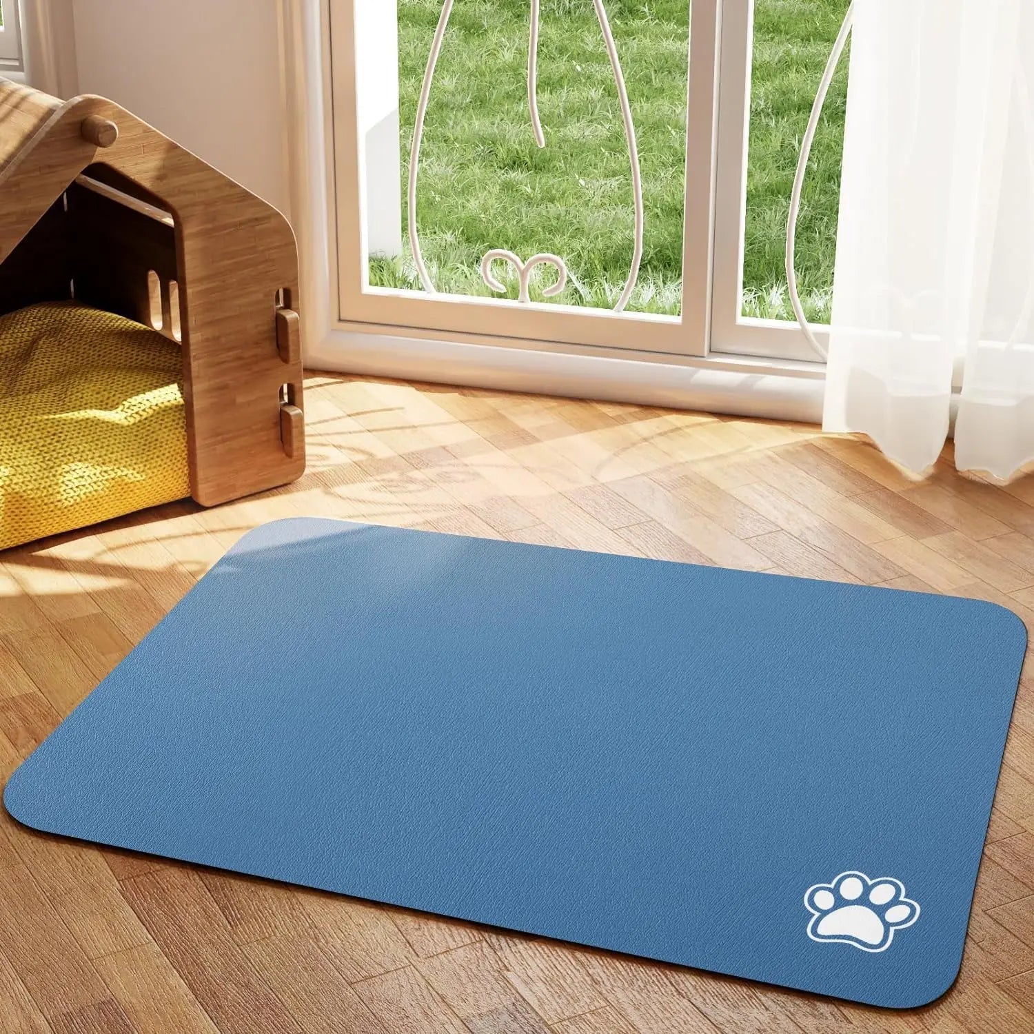 Absorbent Pet Placemat | Quick-Dry Floor Protection for Easy Cleaning 3