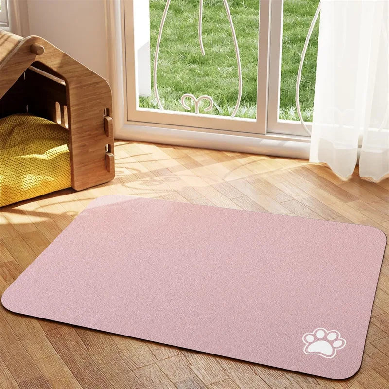 Absorbent Pet Placemat | Quick-Dry Floor Protection for Easy Cleaning 5