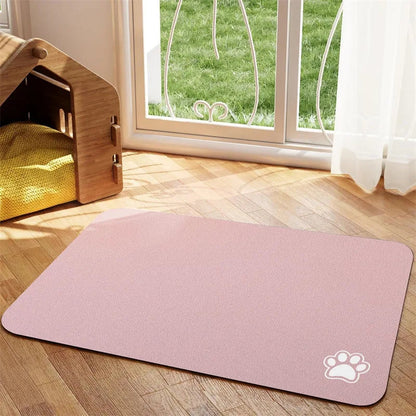 Absorbent Pet Placemat | Quick-Dry Floor Protection for Easy Cleaning 5