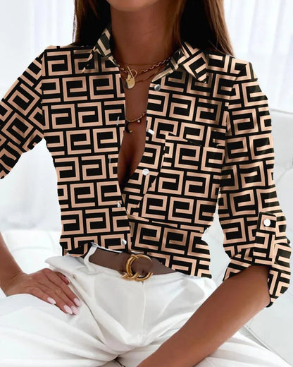 Abstract Print Blouse | Soft, Breathable Fabric for All-Day Comfort 3
