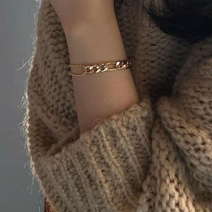 Adjustable Bracelet | Hypoallergenic 18K Gold Plated Stainless Steel 1