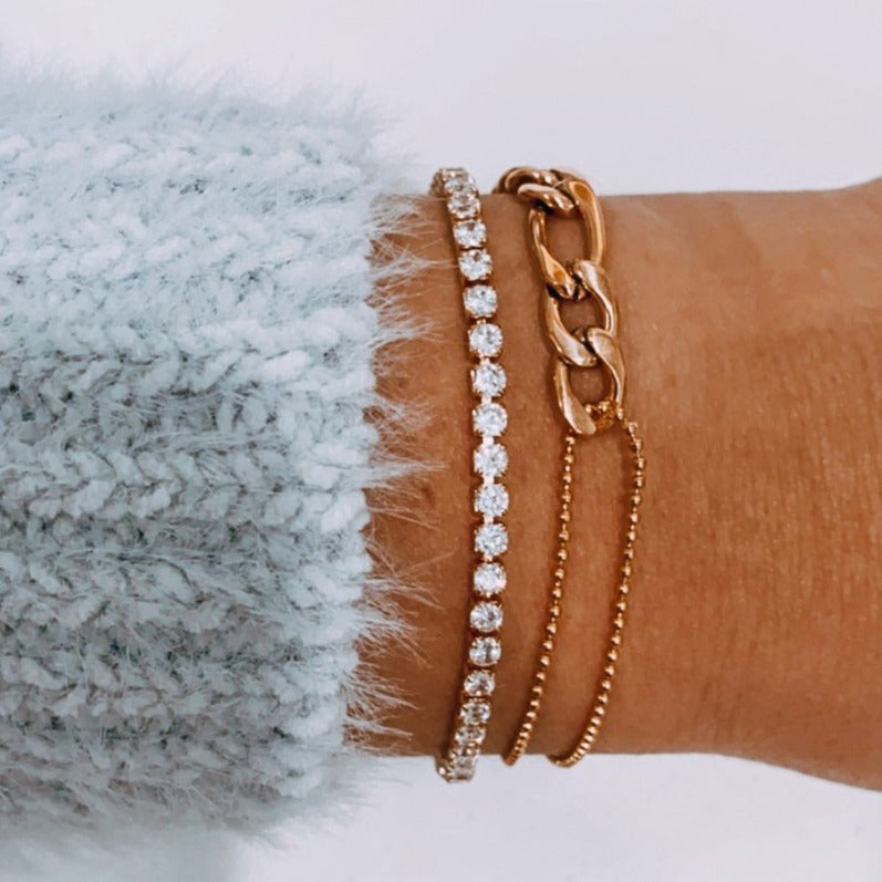 Adjustable Bracelet | Hypoallergenic 18K Gold Plated Stainless Steel 4