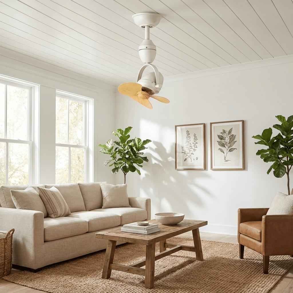 Aerion | Compact Ceiling Fan with Adjustable Pivot Arm 2