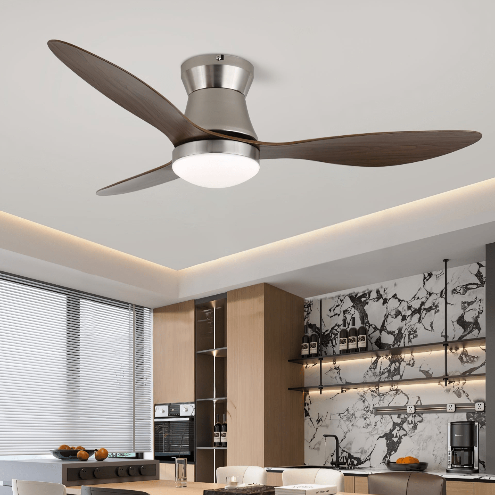 Aeronix | Modern Ceiling Fan with Integrated LED Light & Quiet Operation 2