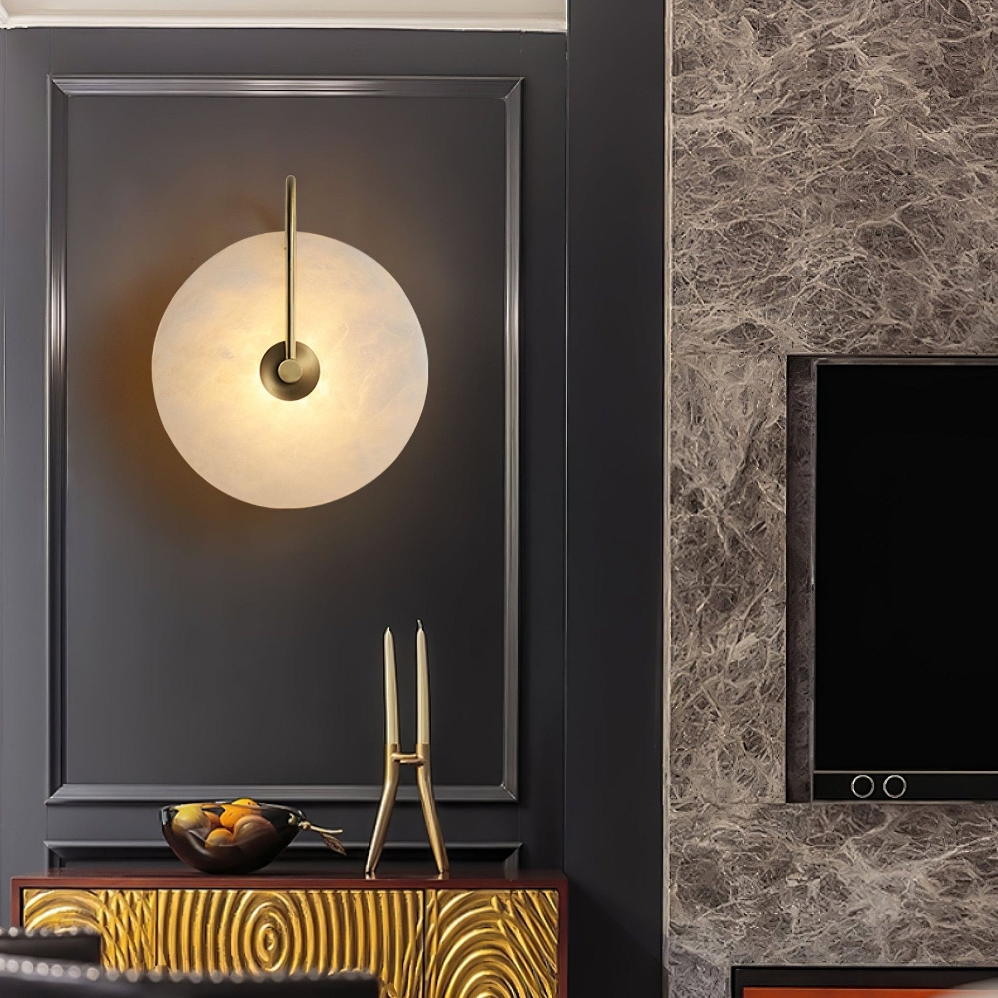 Alabaster Wall Sconce | Elegant LED Lighting with Modern Design 6