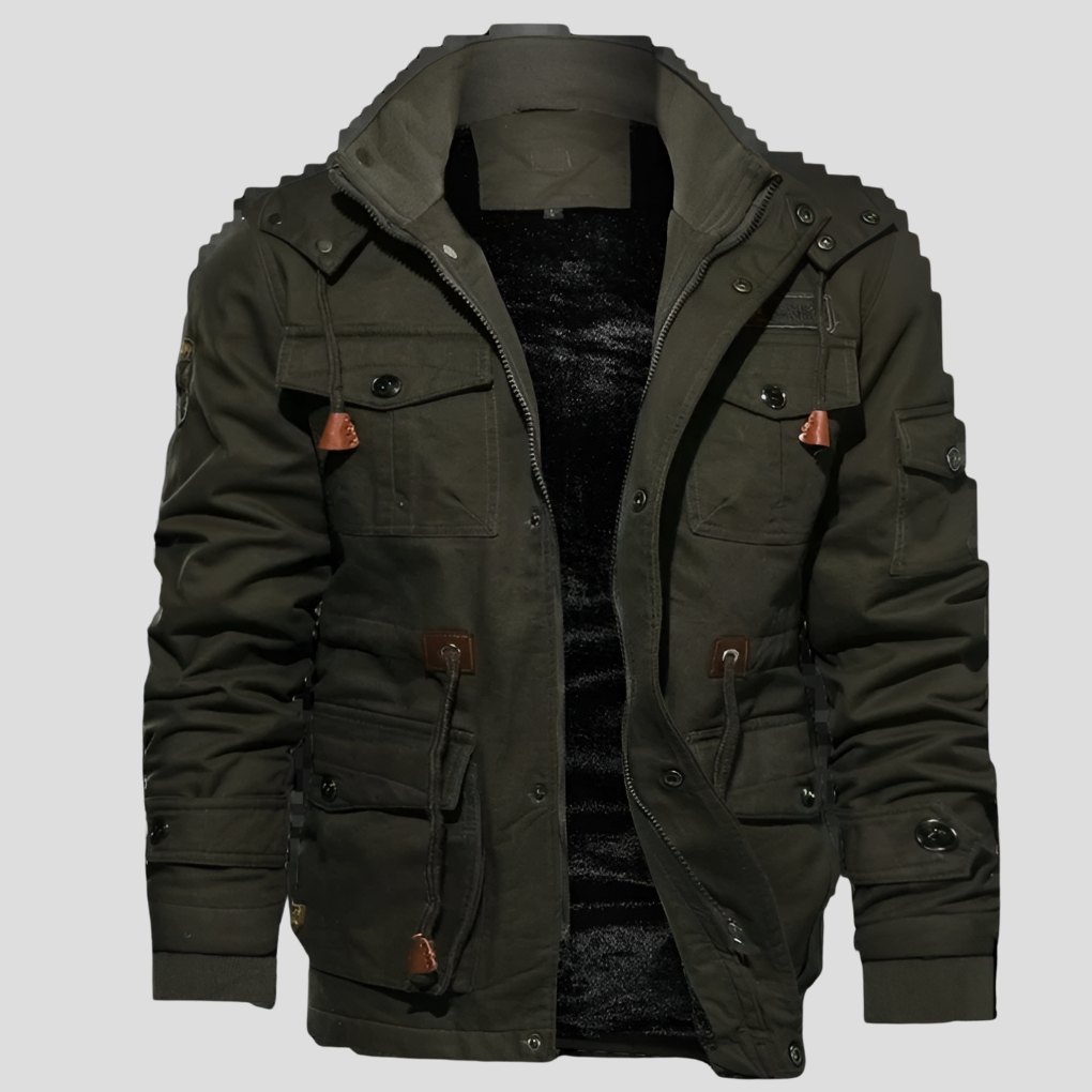 All-Weather Men's Jacket | Windproof with Fleece Lining for Warmth 1