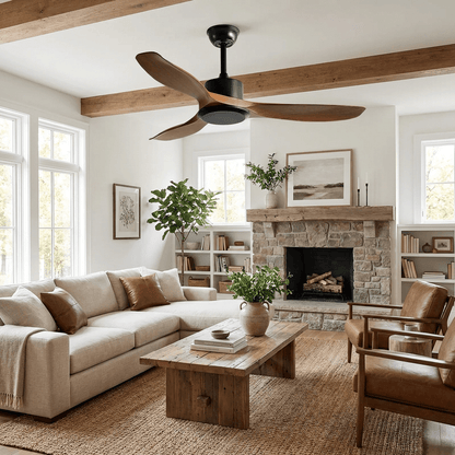 Amelia | Minimalist Ceiling Fan with Reversible Motor & Remote Control 2