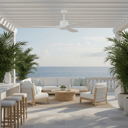 Amelia | Minimalist Ceiling Fan with Reversible Motor & Remote Control 7