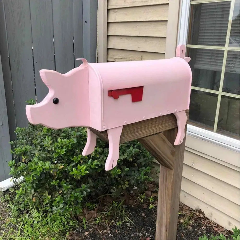 Animal Sculpture Mailbox | Handmade Metal Post Box for Outdoor Decor 7