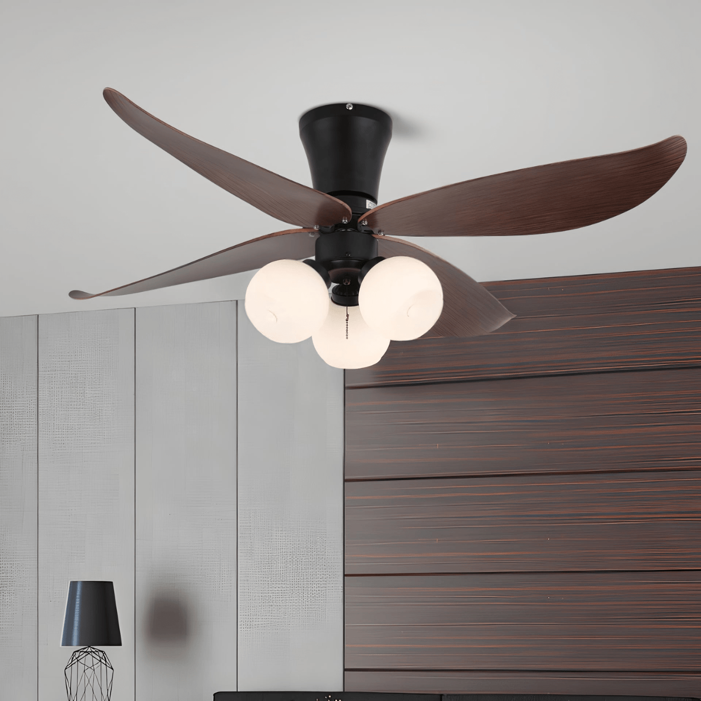 Arbora Bloom | Ceiling Fan Light with Petal-Shaped Wooden Blades 2