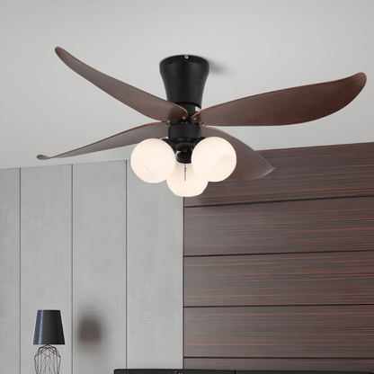 Arbora Bloom | Ceiling Fan Light with Petal-Shaped Wooden Blades 2
