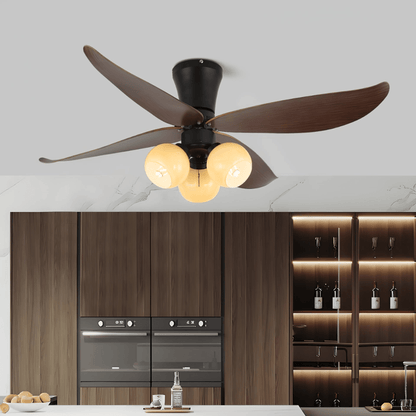 Arbora Bloom | Ceiling Fan Light with Petal-Shaped Wooden Blades 3