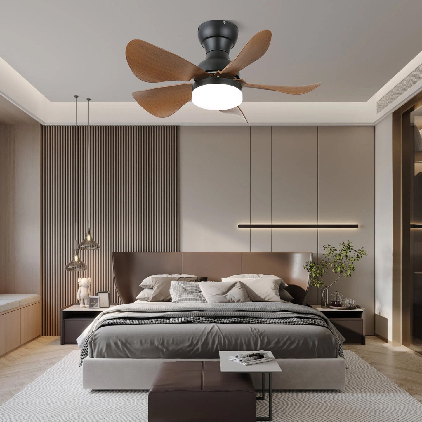 Arilia | 29 Ceiling Fan Light with 6-Speed Control & LED Integration 2