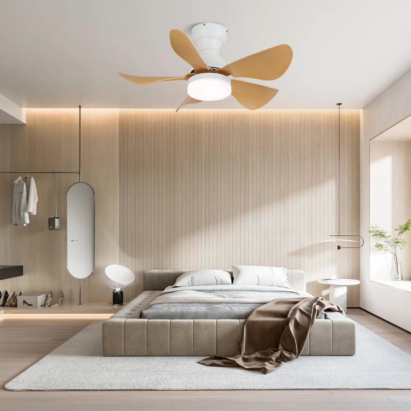 Arilia | 29 Ceiling Fan Light with 6-Speed Control & LED Integration 3