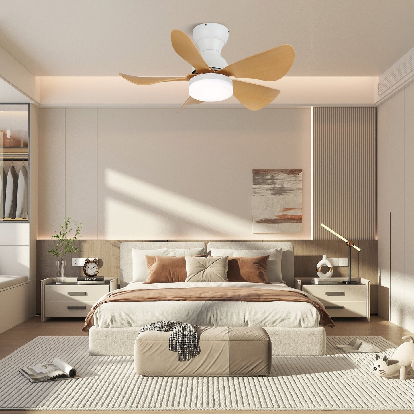 Arilia | 29 Ceiling Fan Light with 6-Speed Control & LED Integration 5