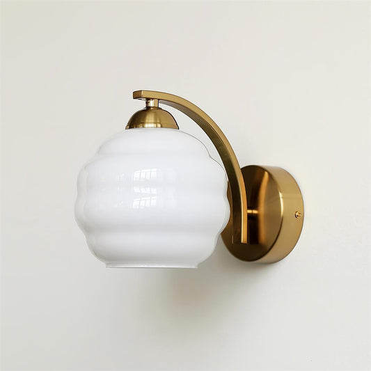 Art Deco Wall Sconce | Vintage Design with Warm Glass Shades 0