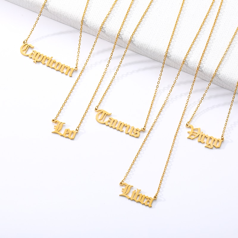 Astro Zodiac Necklace | Durable 18K Gold/Silver Plated Design 1